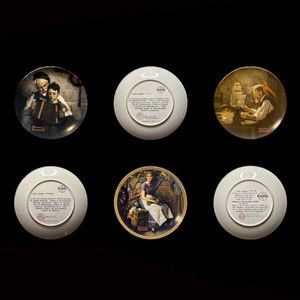 Vintage Norman Rockwell Collectible Decorative Plates